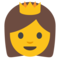 Princess emoji on Google